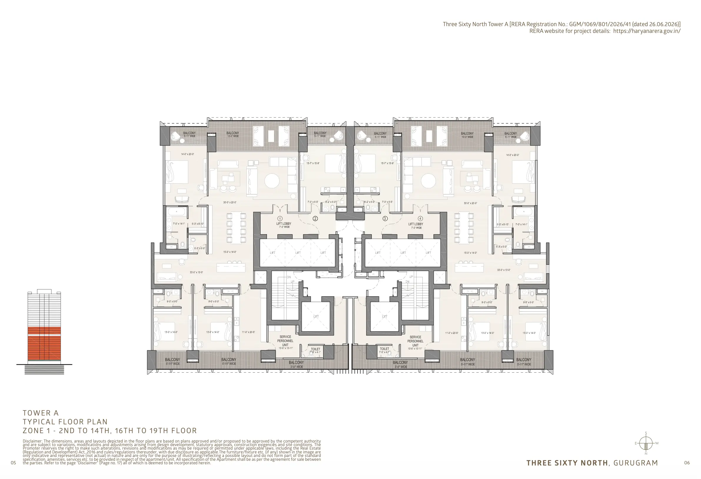 4 BHK-1980  SqFt